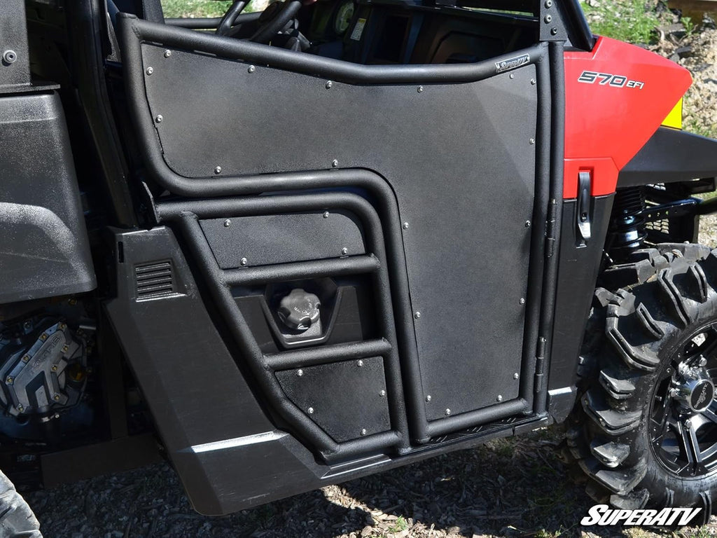Aluminum Half Doors Powder Coated Black P409