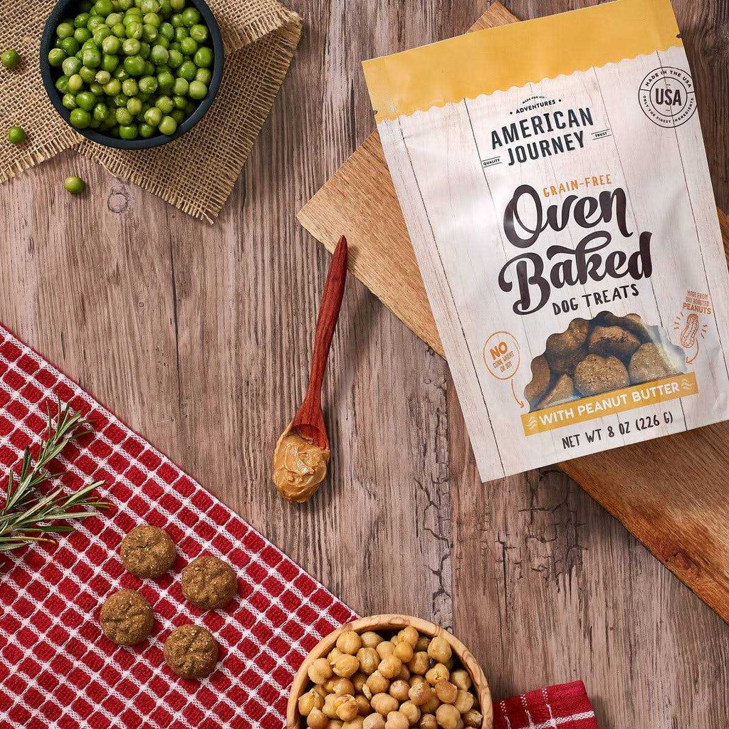 Peanut Butter Grain-Free Oven Baked Crunchy Biscuit Dog Treats S7103