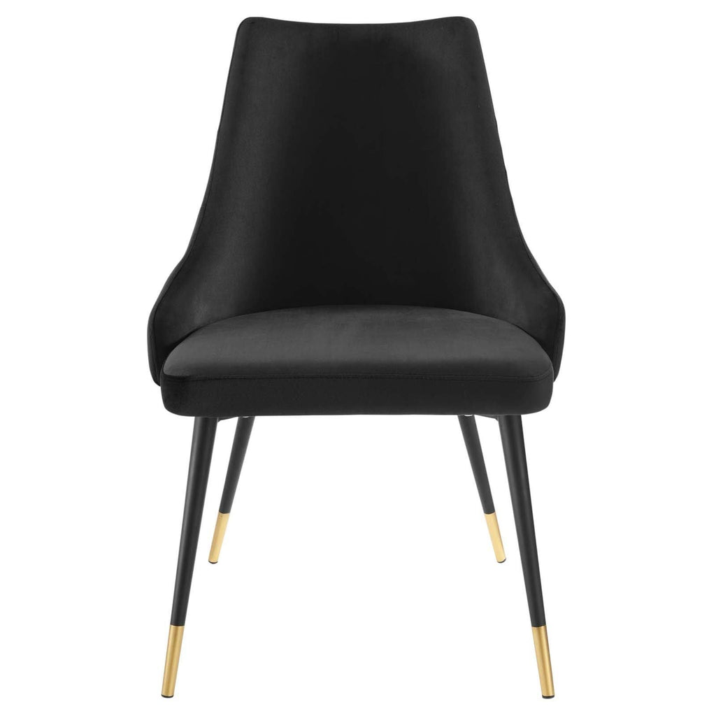 Navy Tufted Velvet Dining Side Chair A466