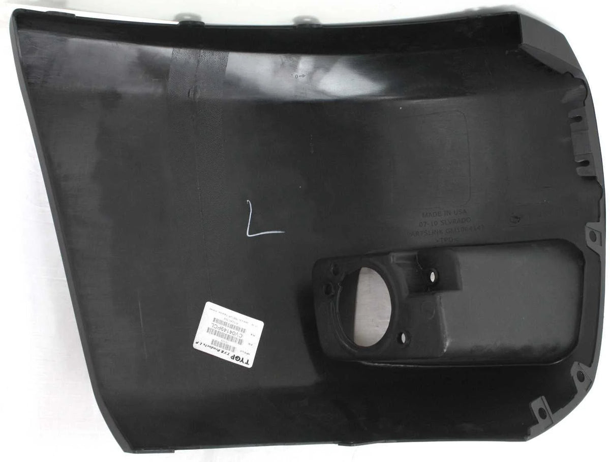 Primed Front Bumper End LH with Fog Light Hole E56000