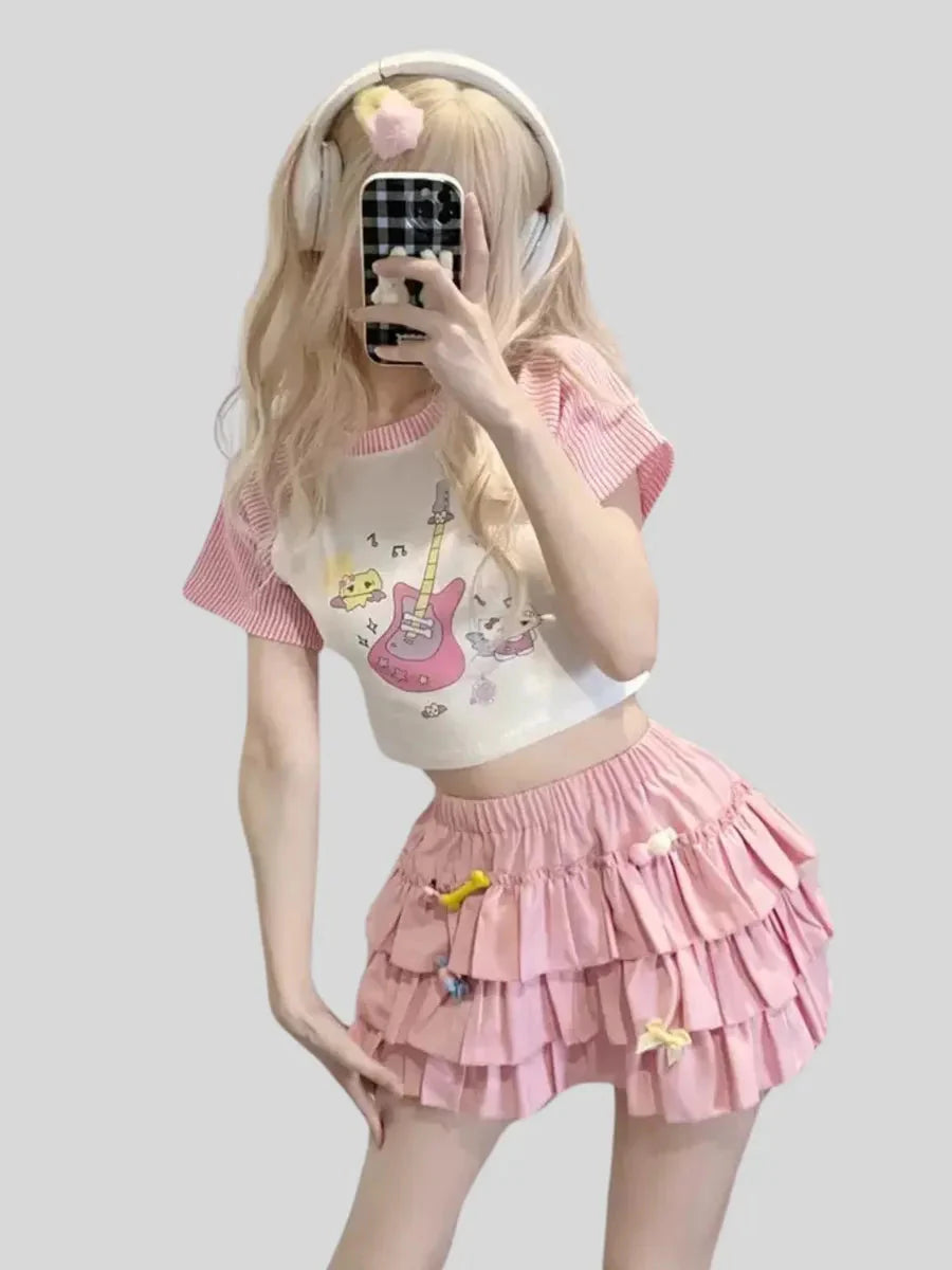 Ruffle Mini Skort T328431