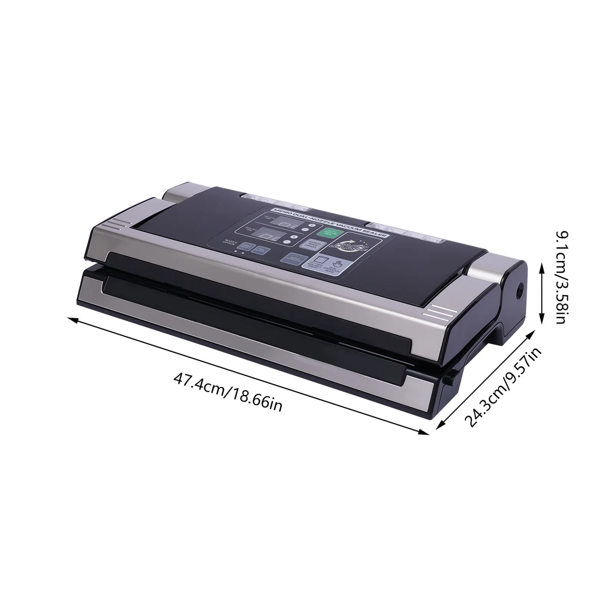 Double Pump Vacuum Sealer with 15.75'' Heater Bar O660