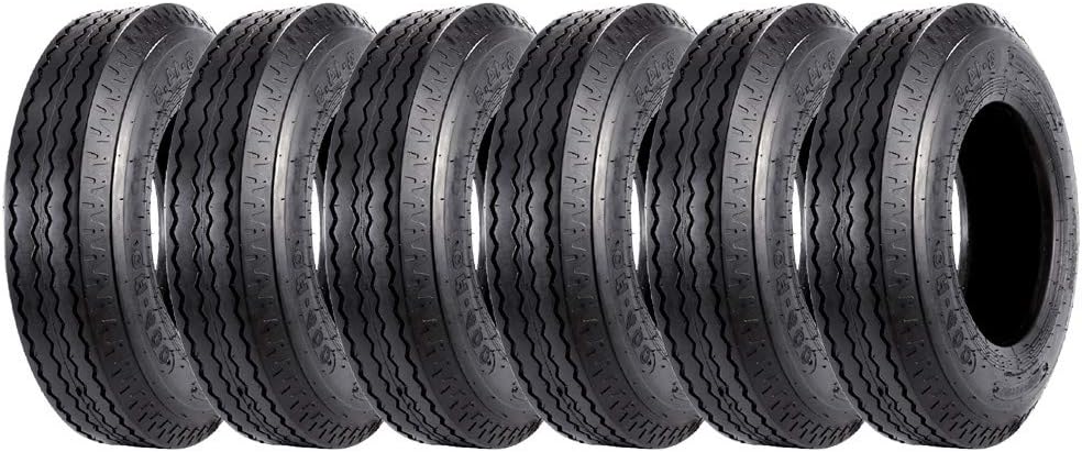 Set of 2 Heavy Duty Trailer Tires 8-14.5 Load Range G 14PR L2440