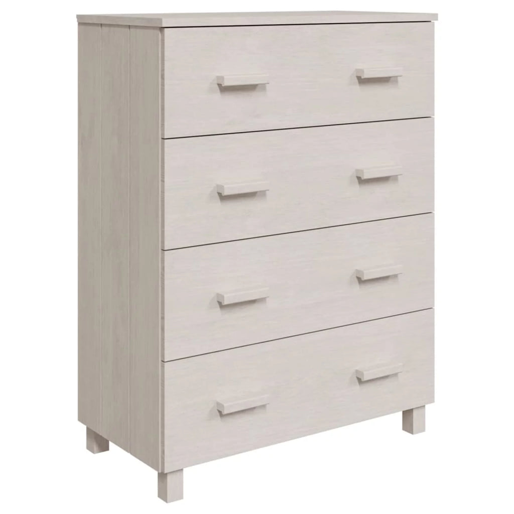 White Solid Wood Pine Sideboard U2126