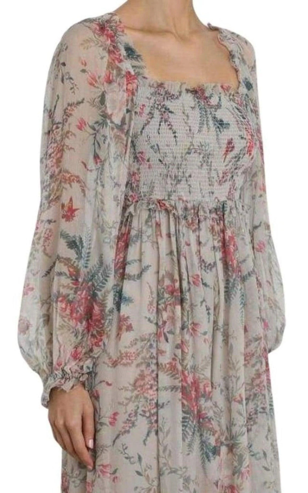 Shirred Long Dress G98109