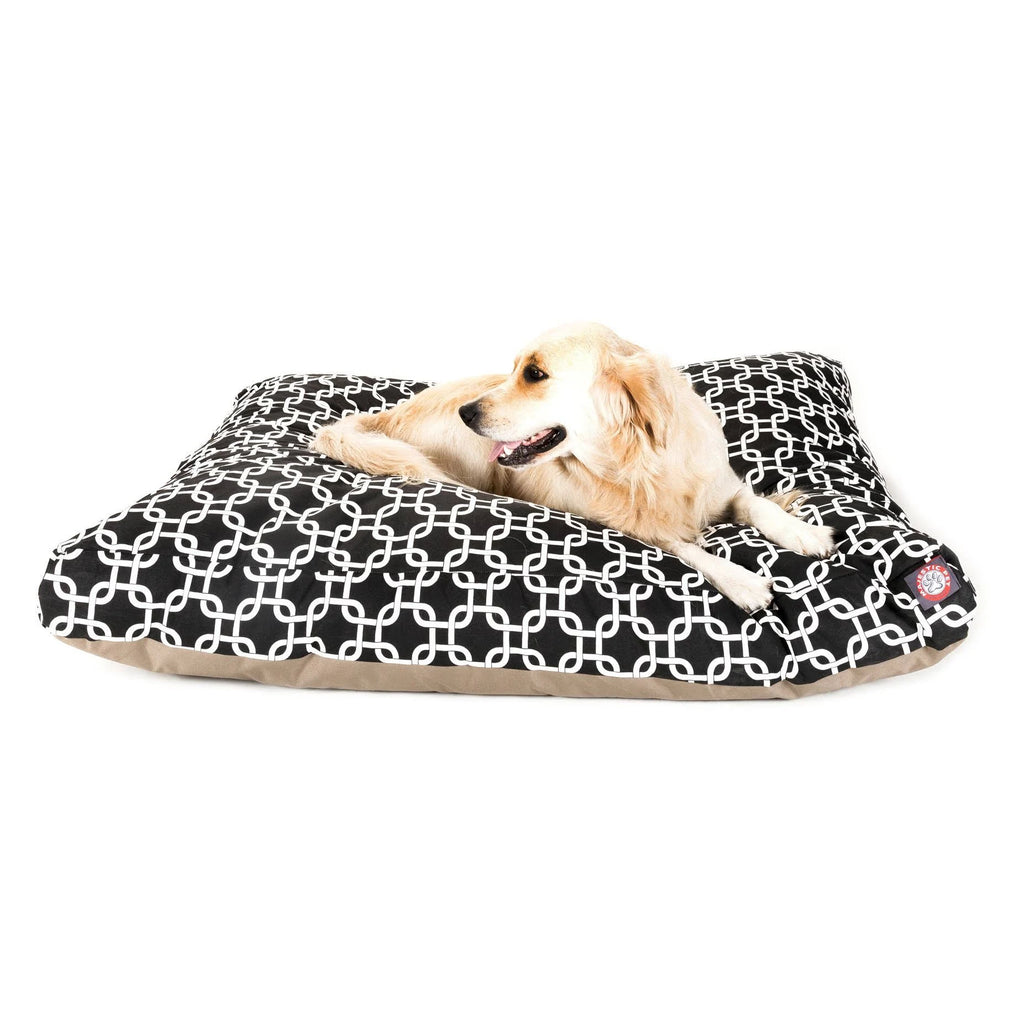 Black Rectangle Pet Bed E70455