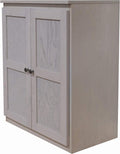 Coastal White 36 Wood Storage Cabinet with 2-Shelves M617442