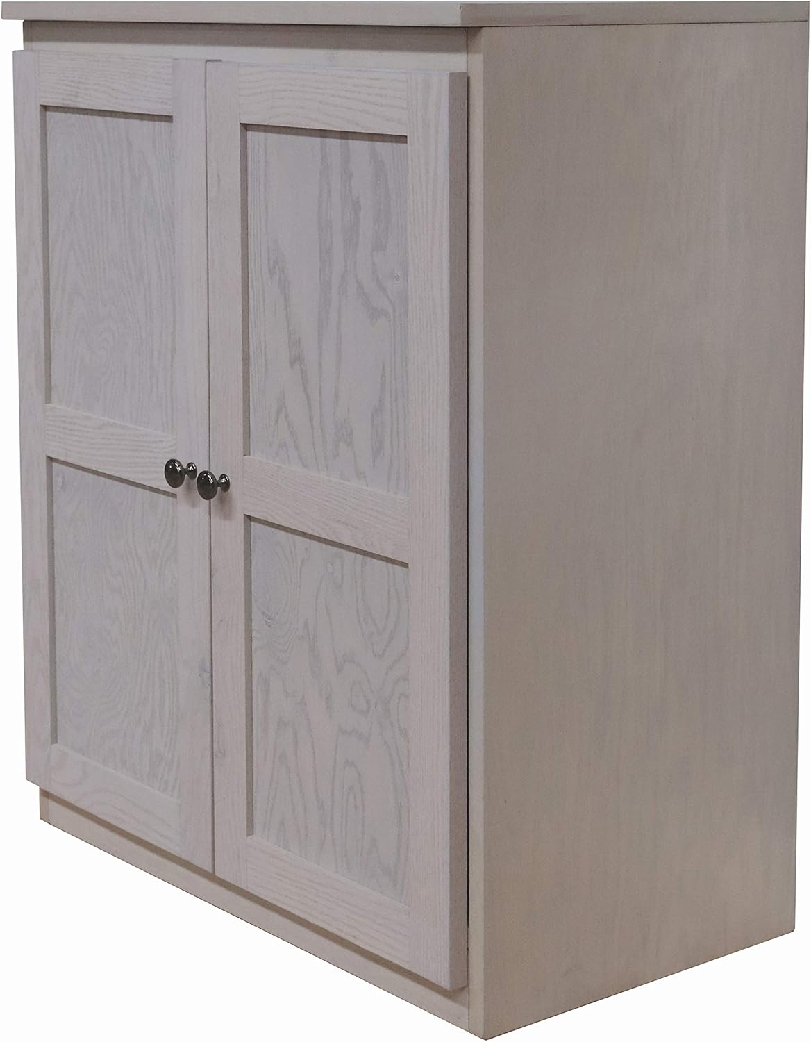 Coastal White 36 Wood Storage Cabinet with 2-Shelves M617442