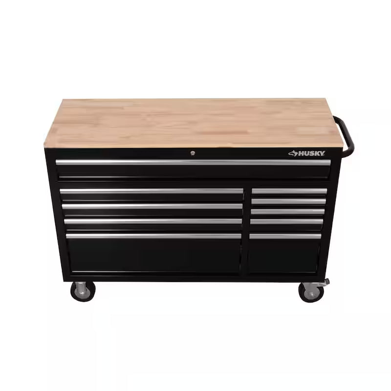 Black Mobile Workbench Cabinet G663