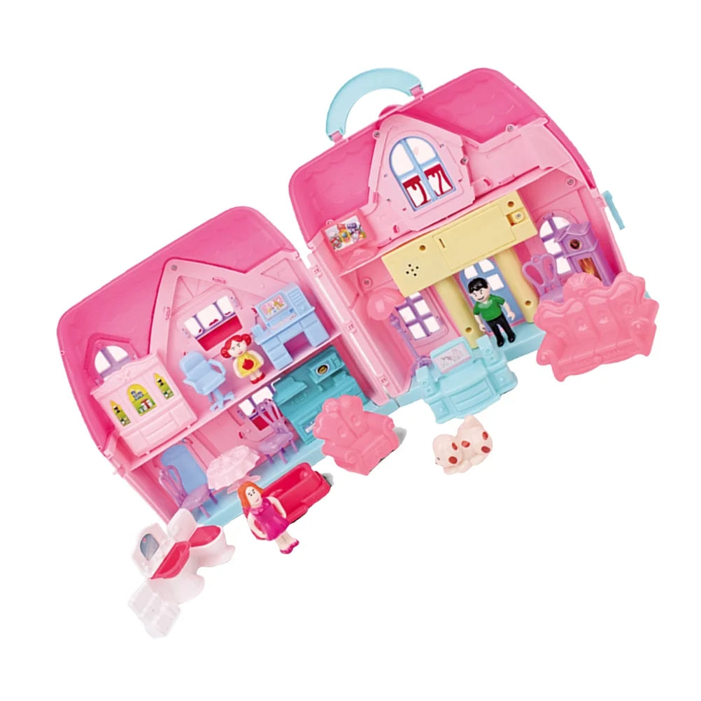 Portable House Two-storey Villa Mold Toy X31154