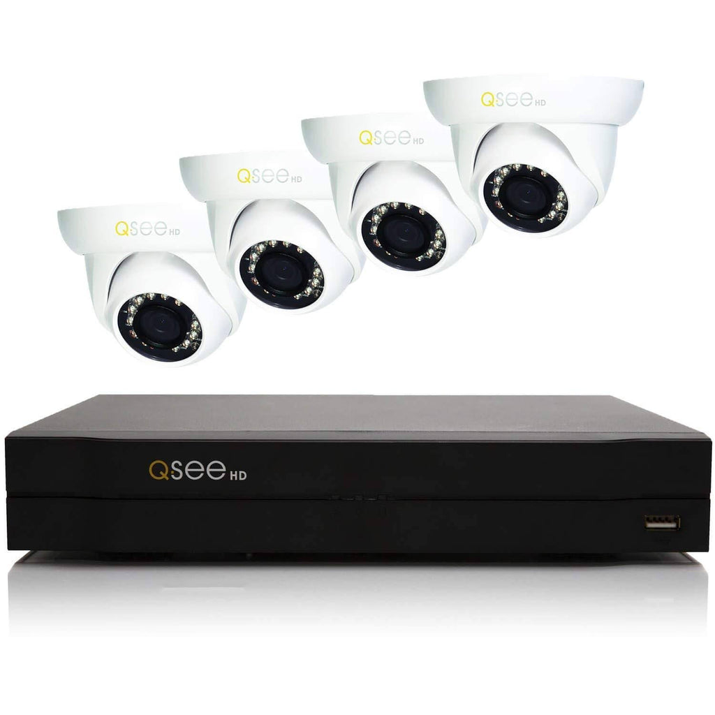 4-Channel 720p DVR Surveillance System with 1TB Hard Drive and 4 720p AnalogHD Cameras A6160