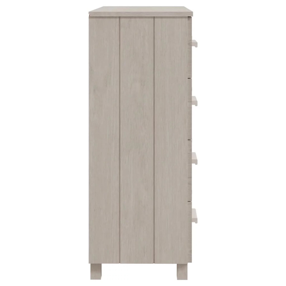 White Solid Wood Pine Sideboard U2126