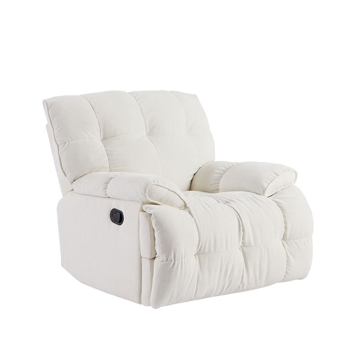 Cream Fabric Reclining Chair O43336