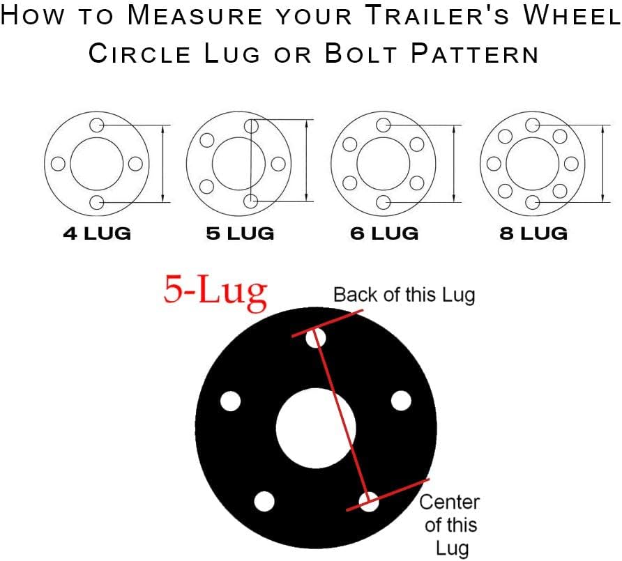 2 Sets 5 Bolt 4.5 Trailer Hub Kit 3500 lb Trailer Axle T341