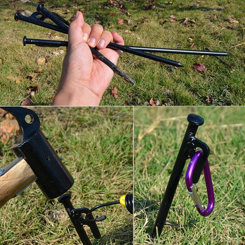 4 Pack Tent Stakes Peg Nails Camping Accessories 40cm P857