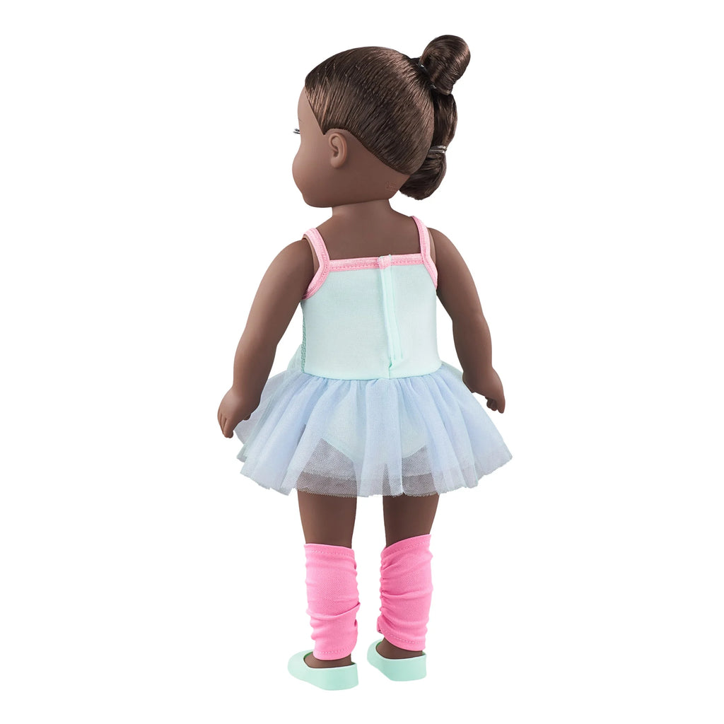 18 inch Posable Doll with Brown Eyes I31726