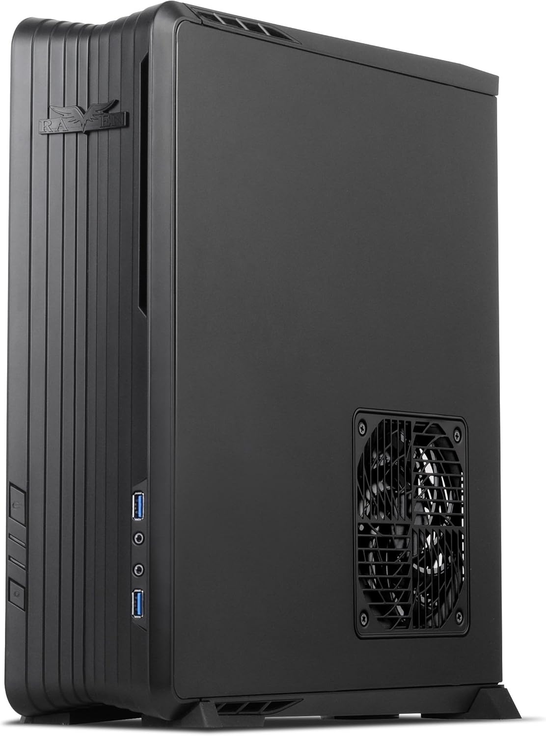 Black Mini-ITX/DTX Computer Case with PCI-E Riser I636025